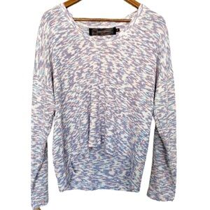 Code X Mode NWOT Pink Blue Ribbed Confetti Sweater